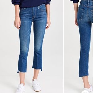 Mother The Insider Crop Step Fray Jean